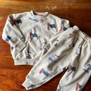 Oversized sweatshirt sweatpants set